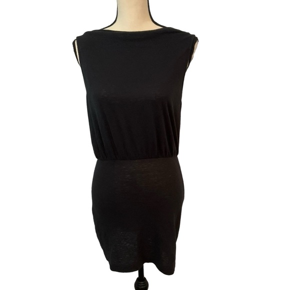 FP Beach Black Linen Dress Free People Size Small Swim Cover Up - Picture 2 of 10